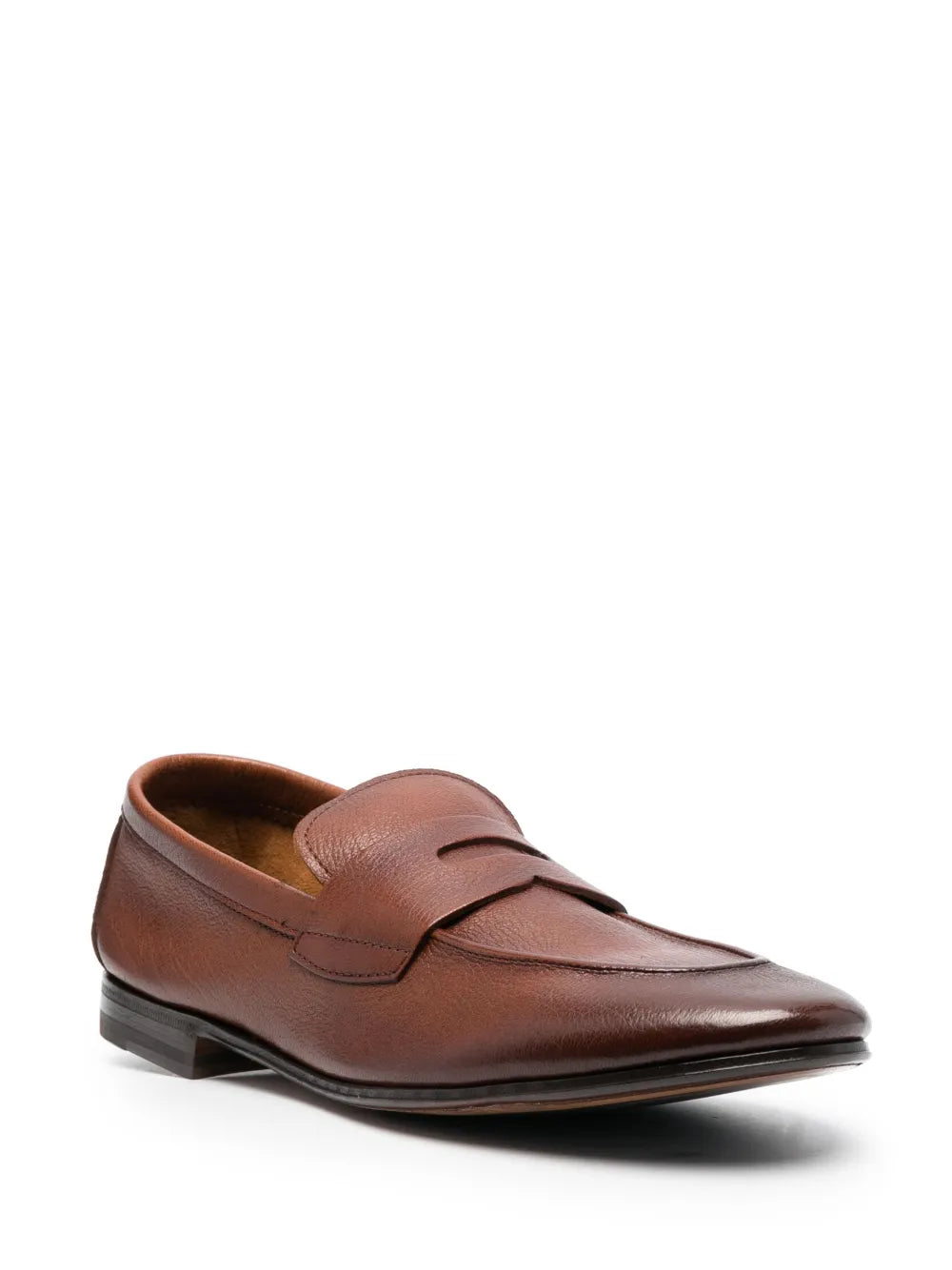 Henderson Baracco grained leather loafers