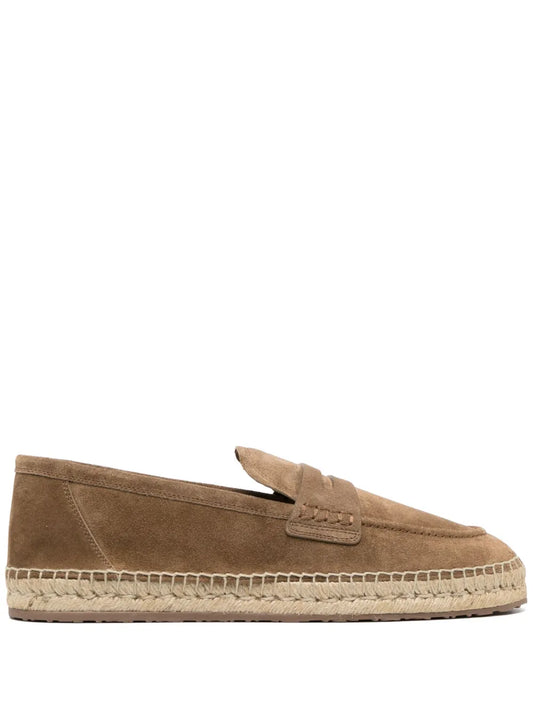 Gianvito Rossi round-toe suede espadrilles