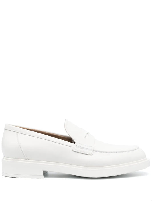 Gianvito Rossi leather penny loafers