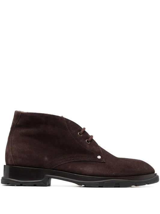 Alexander McQueen lace-up suede boots