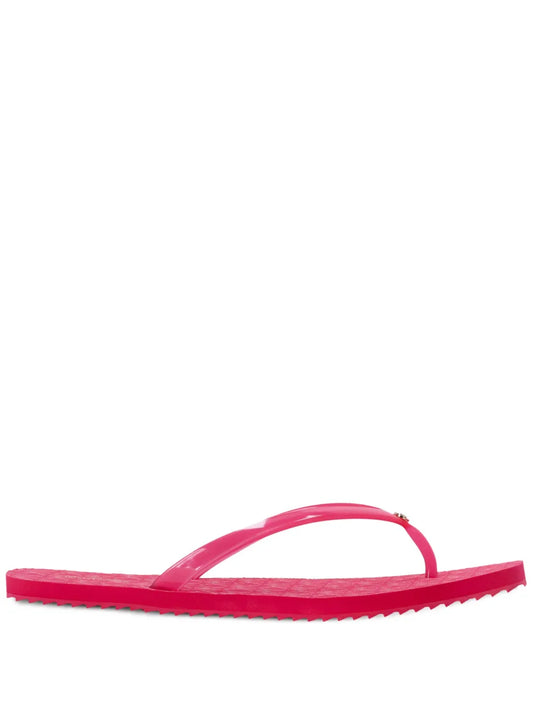 Michael Michael Kors Jinx logo-charm flip flops