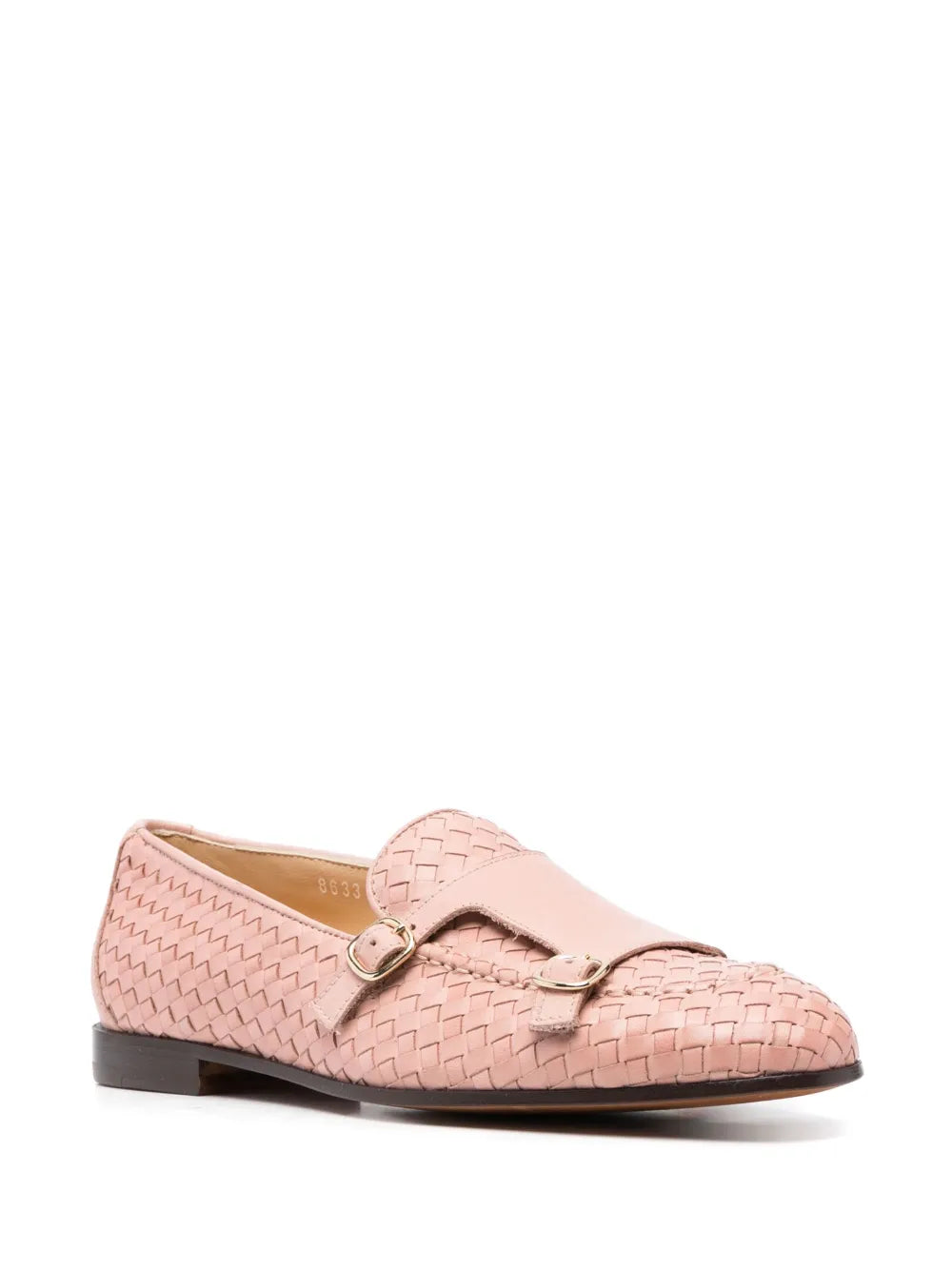 Doucal's double-buckle woven loafers