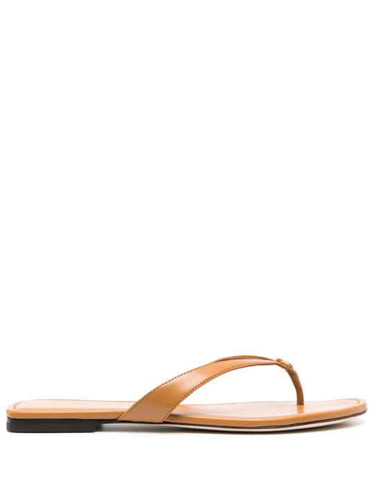 Tory Burch Classic leather flip flops