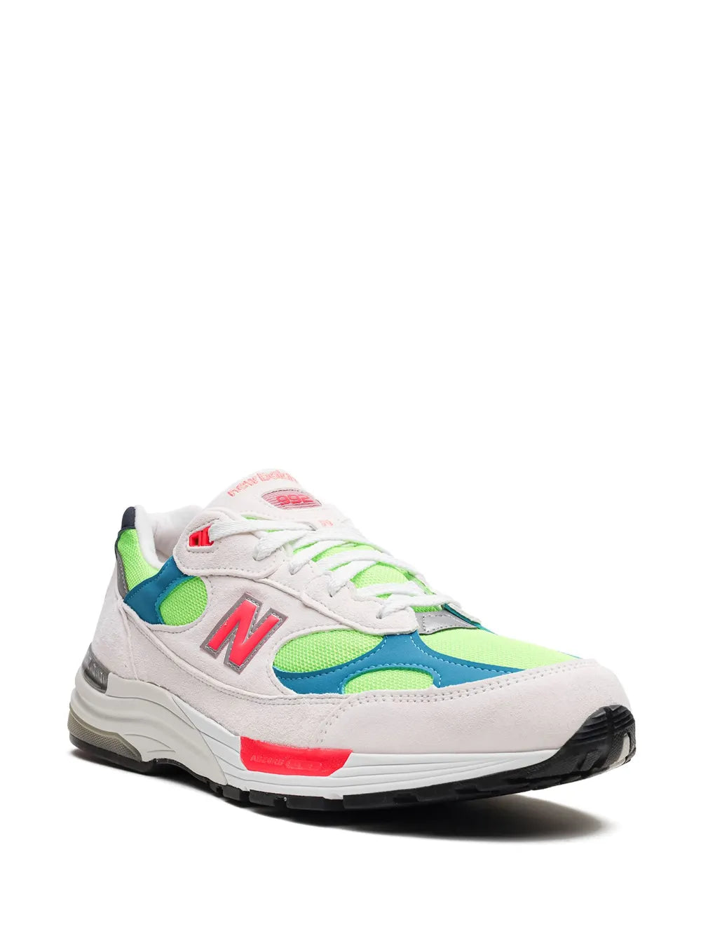 New Balance 992 "White Neon Cyan" sneakers