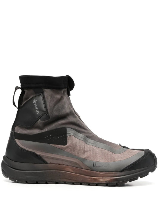 11 By Boris Bidjan Saberi distressed-effect panelled ankle boots