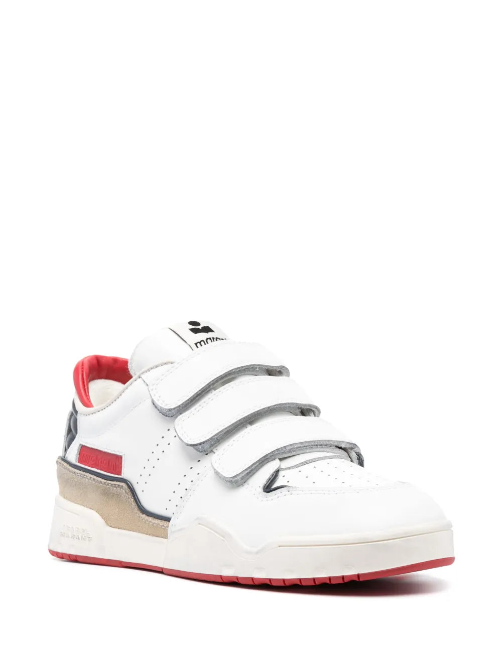 ISABEL MARANT logo-patch touch-strap sneakers