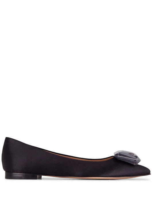 Gianvito Rossi Jaipur satin flats