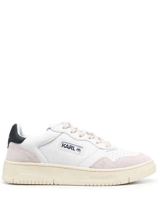 Karl Lagerfeld colour-panelled leather sneakers