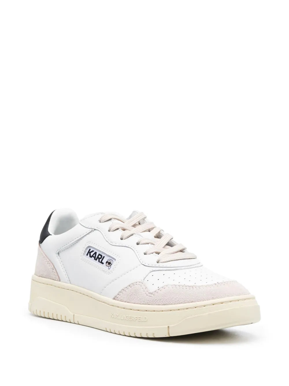 Karl Lagerfeld colour-panelled leather sneakers