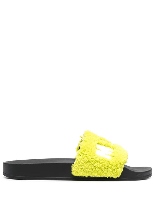 Marni logo flat slides