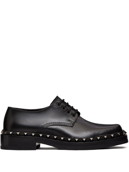 Valentino Garavani M-Way Rockstud leather Derby shoes