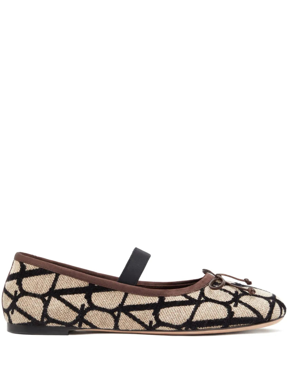 Valentino Garavani Toile Iconographe ballerina shoes
