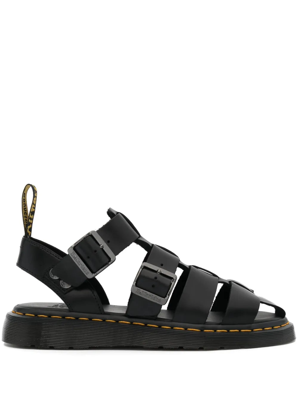 Dr. Martens caged-design leather sandals 