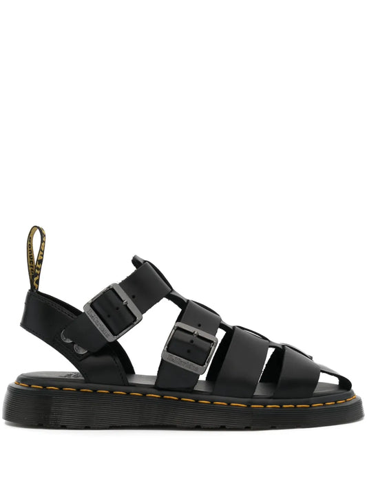 Dr. Martens caged-design leather sandals 