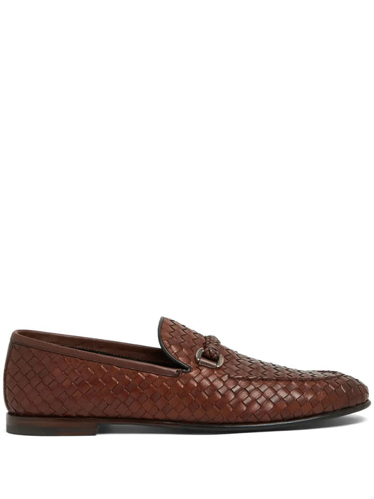 Barrett interwoven leather loafers