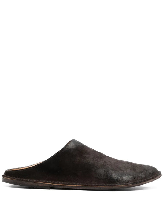 Marsèll round toe suede slippers
