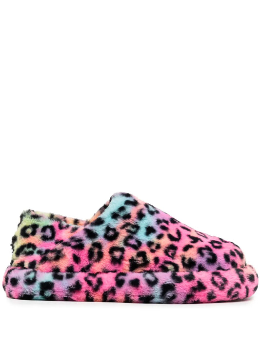 Natasha Zinko leopard-pattern slides 