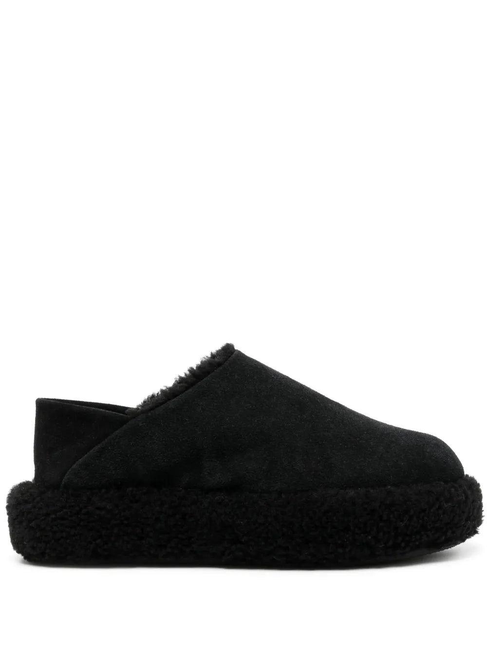 Natasha Zinko Monster shearling convertible slides