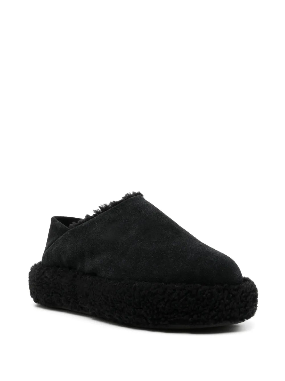 Natasha Zinko Monster shearling convertible slides