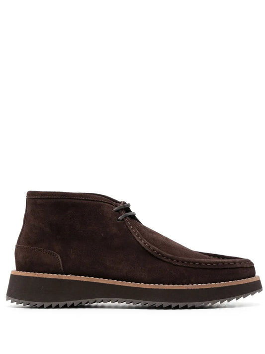 A.P.C. lace-up suede ankle boots