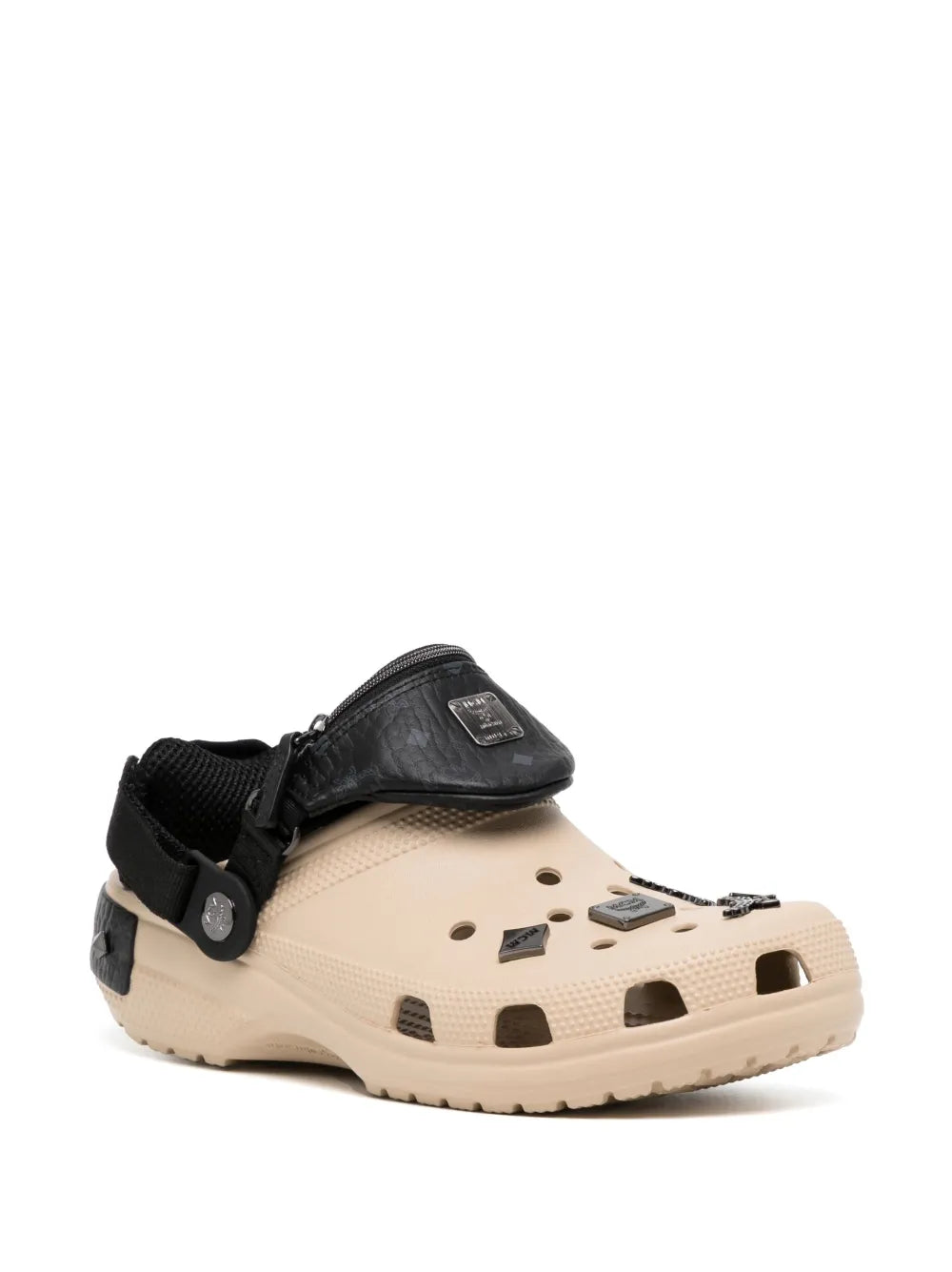 MCM x Crocs belt bag-detail clogs