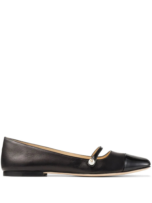 Jimmy Choo Elisa leather ballerina shoes
