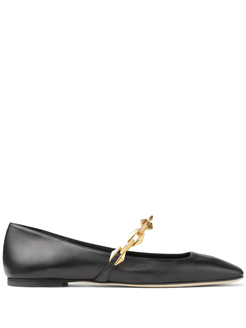 Jimmy Choo Diamond Tilda leather ballerina shoes