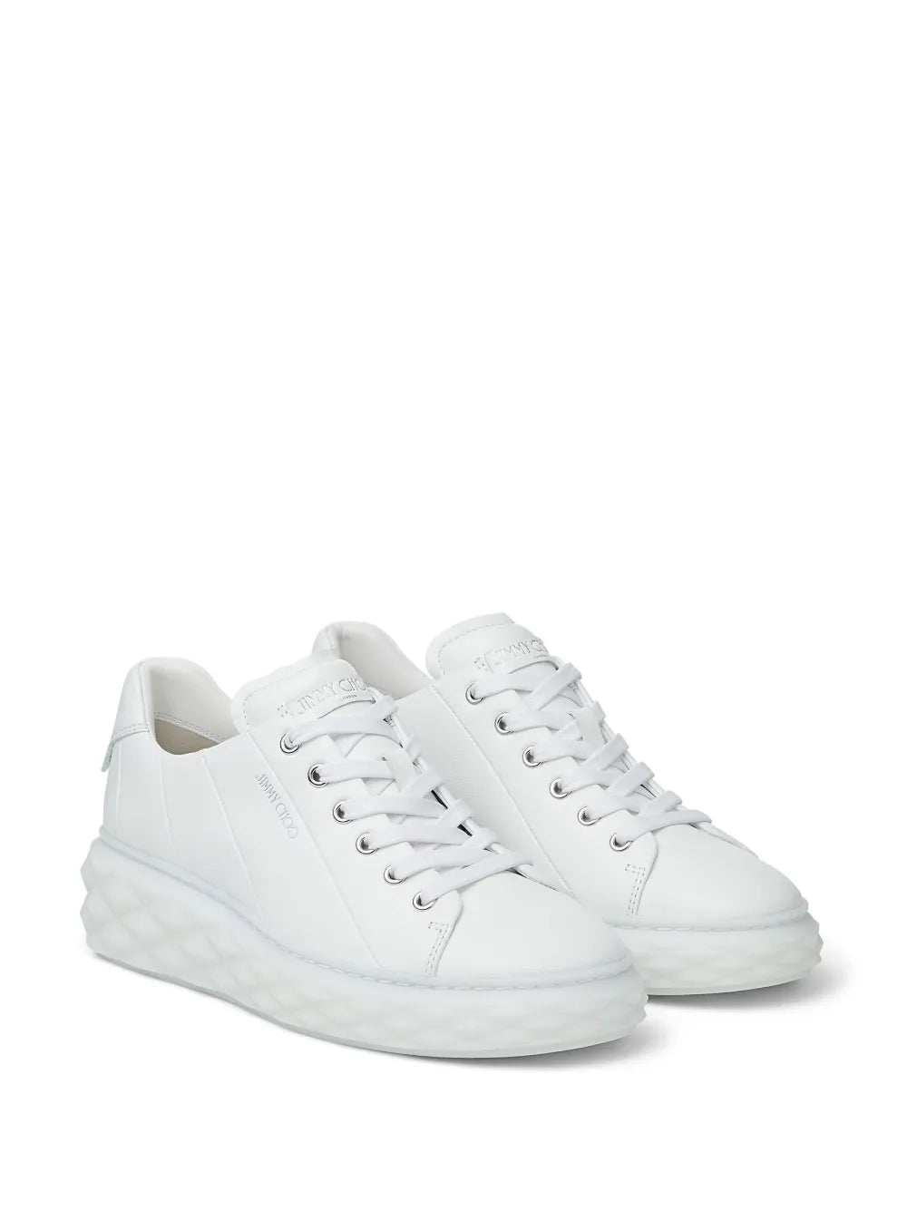 Jimmy Choo Diamond Light Maxi leather sneakers