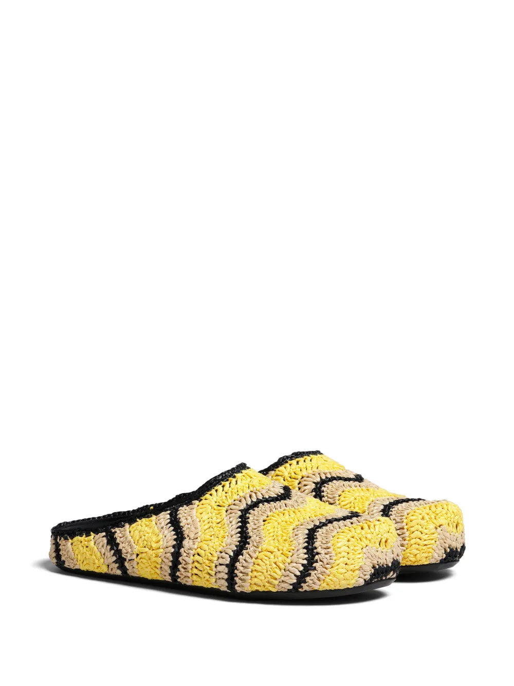 Marni Fussbett Sabot raffia slippers