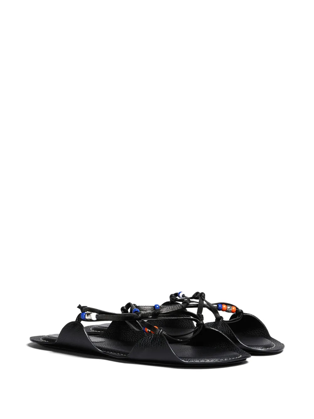 Marni bead-embellished leather sandals