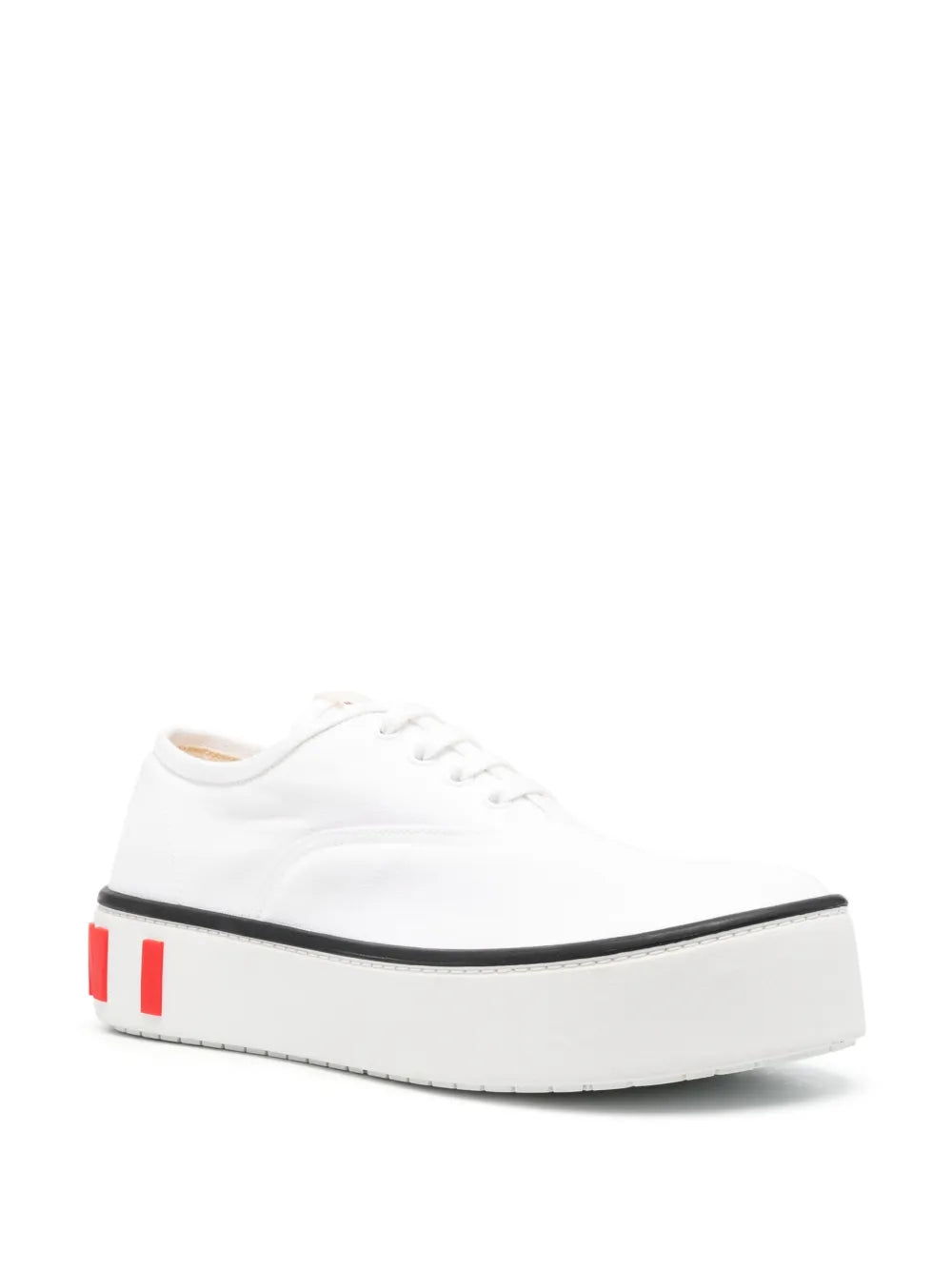 Marni logo-embossed flatform sneakers