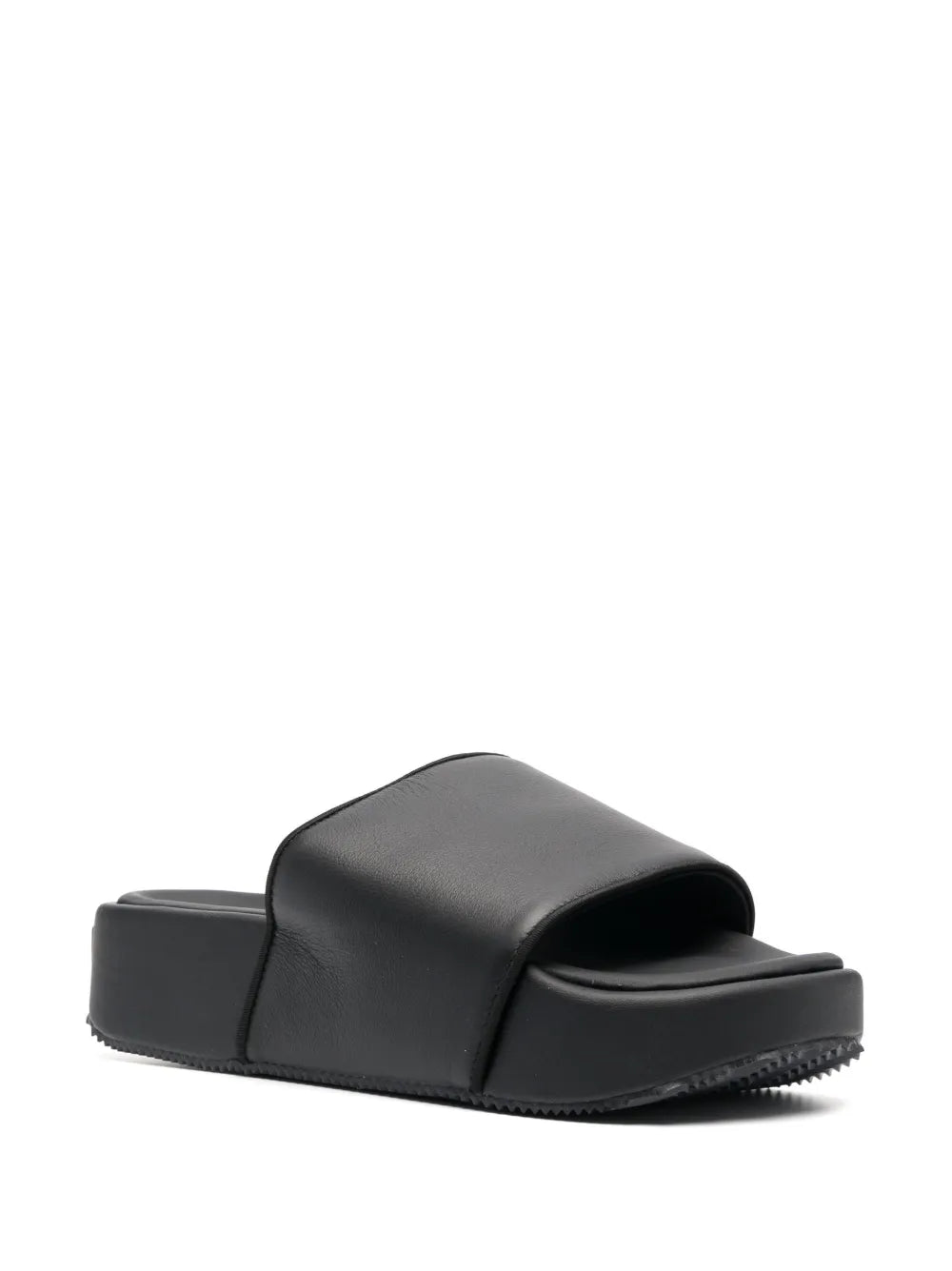 Y-3 plain leather slides