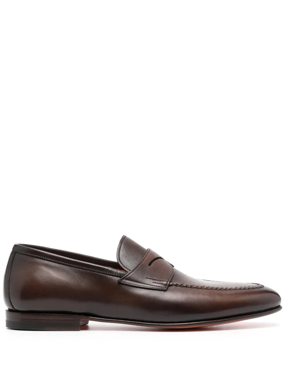Santoni penny-slot leather loafers