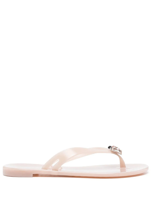 Casadei Infradito crystal-embellished flip flops