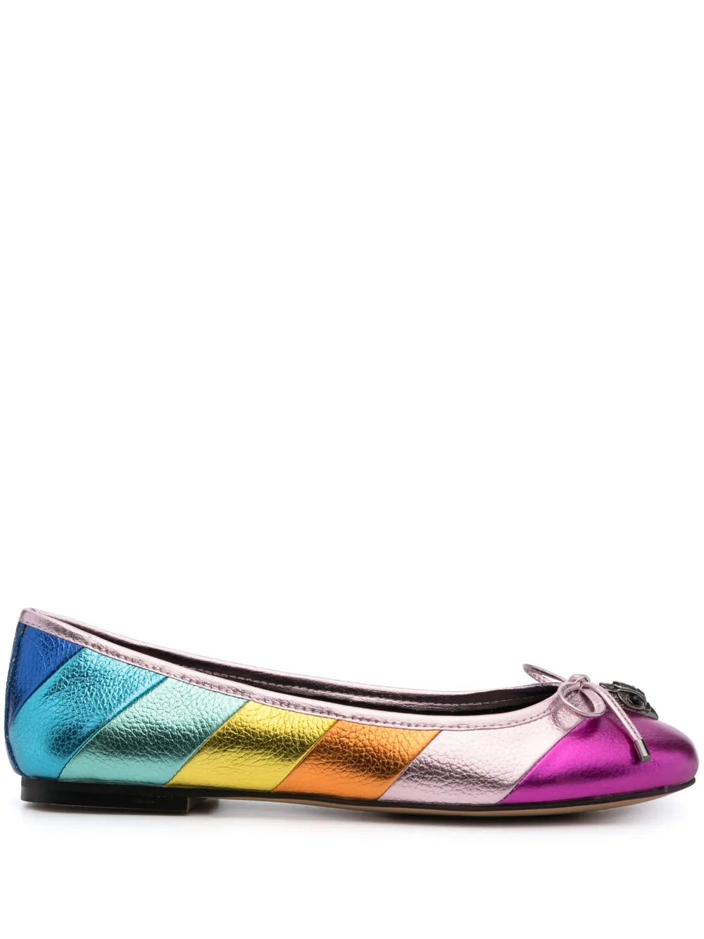 Kurt Geiger London Esme metallic-effect ballerinas