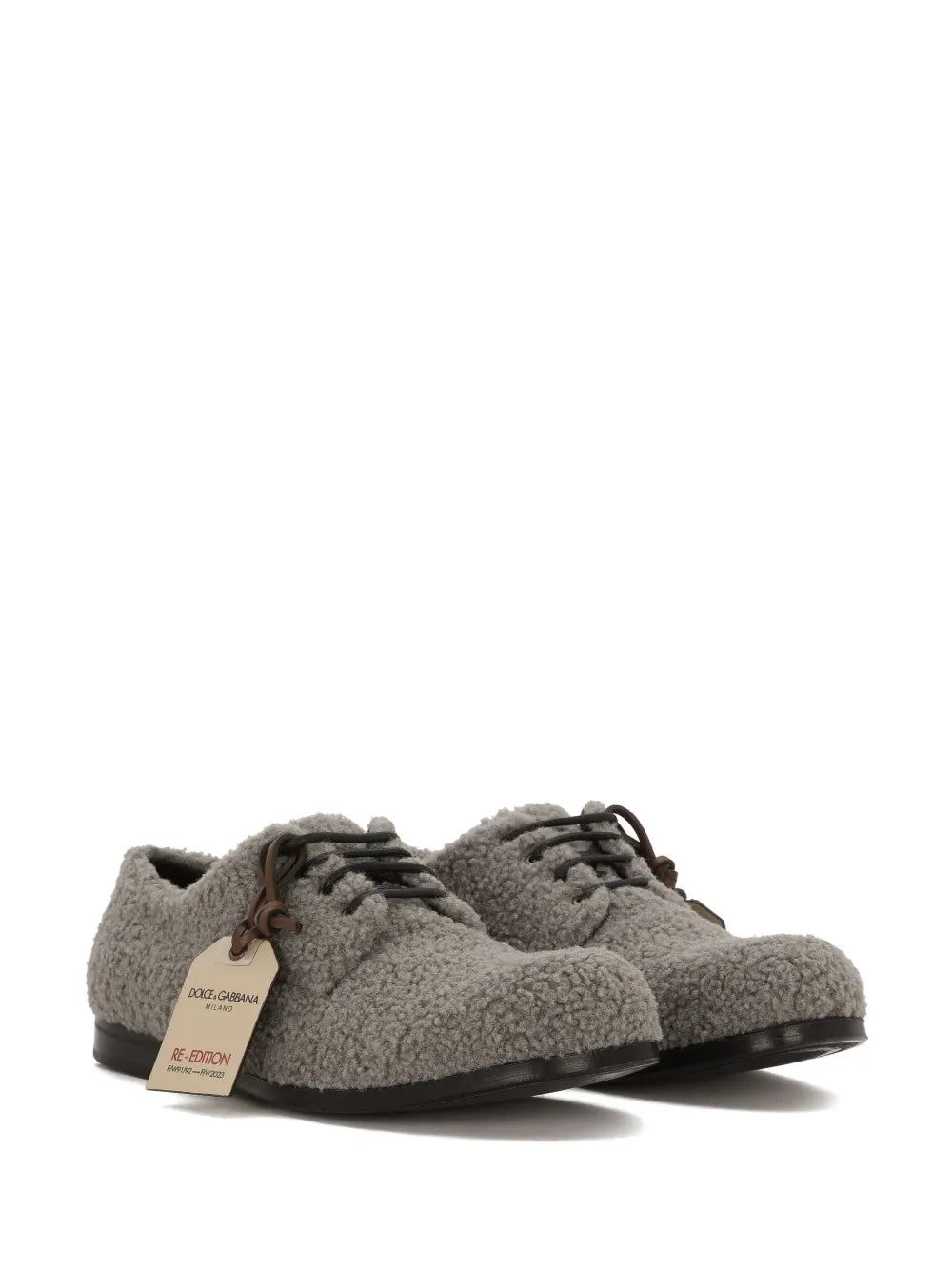 Dolce & Gabbana fleece derby shoes