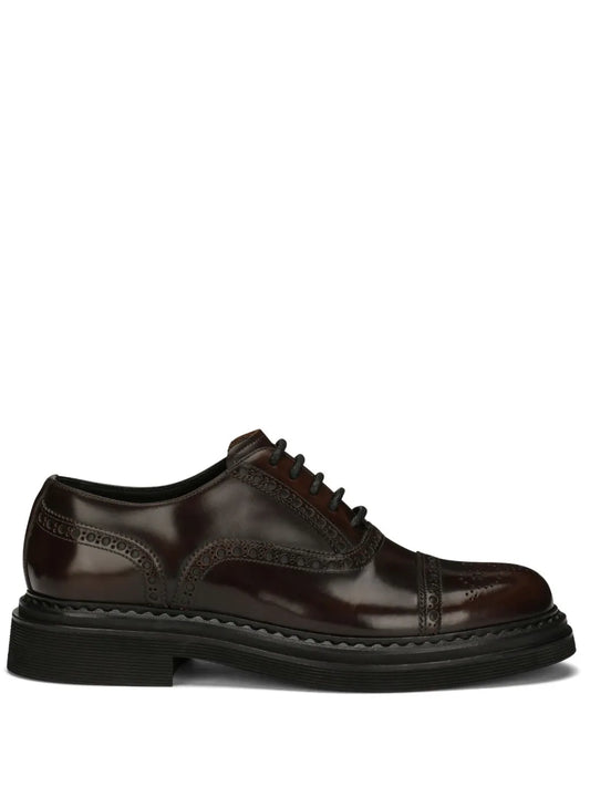 Dolce & Gabbana Francesina leather Derby shoes