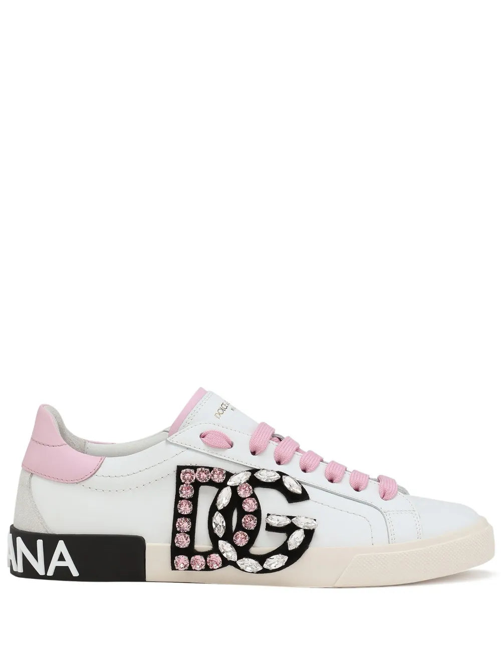 Dolce & Gabbana Portofino rhinestone-logo sneakers