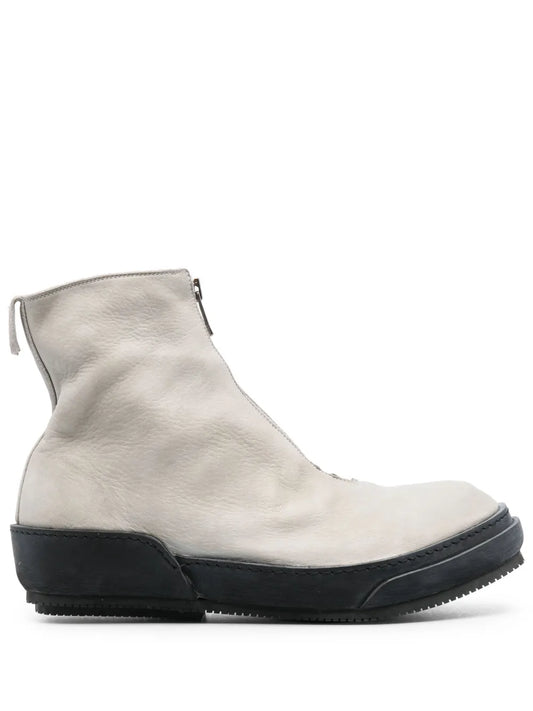 Guidi round-toe zip-up boots 