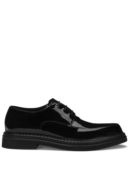 Dolce & Gabbana Paint leather derby shoes