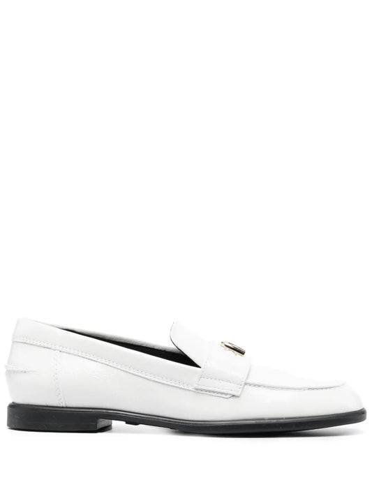 Furla logo-plaque detail loafers