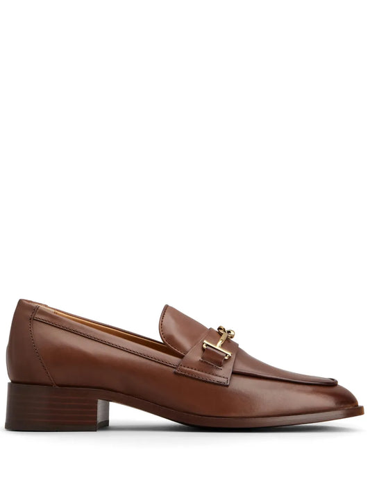 Tod's logo-plaque leather loafers