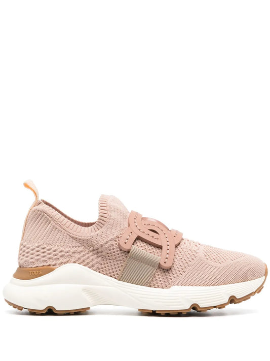 Tod's chain-embellished woven sneakers