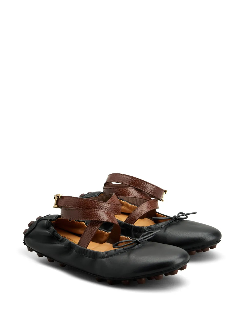 Tod's Gommino leather ballerina shoes
