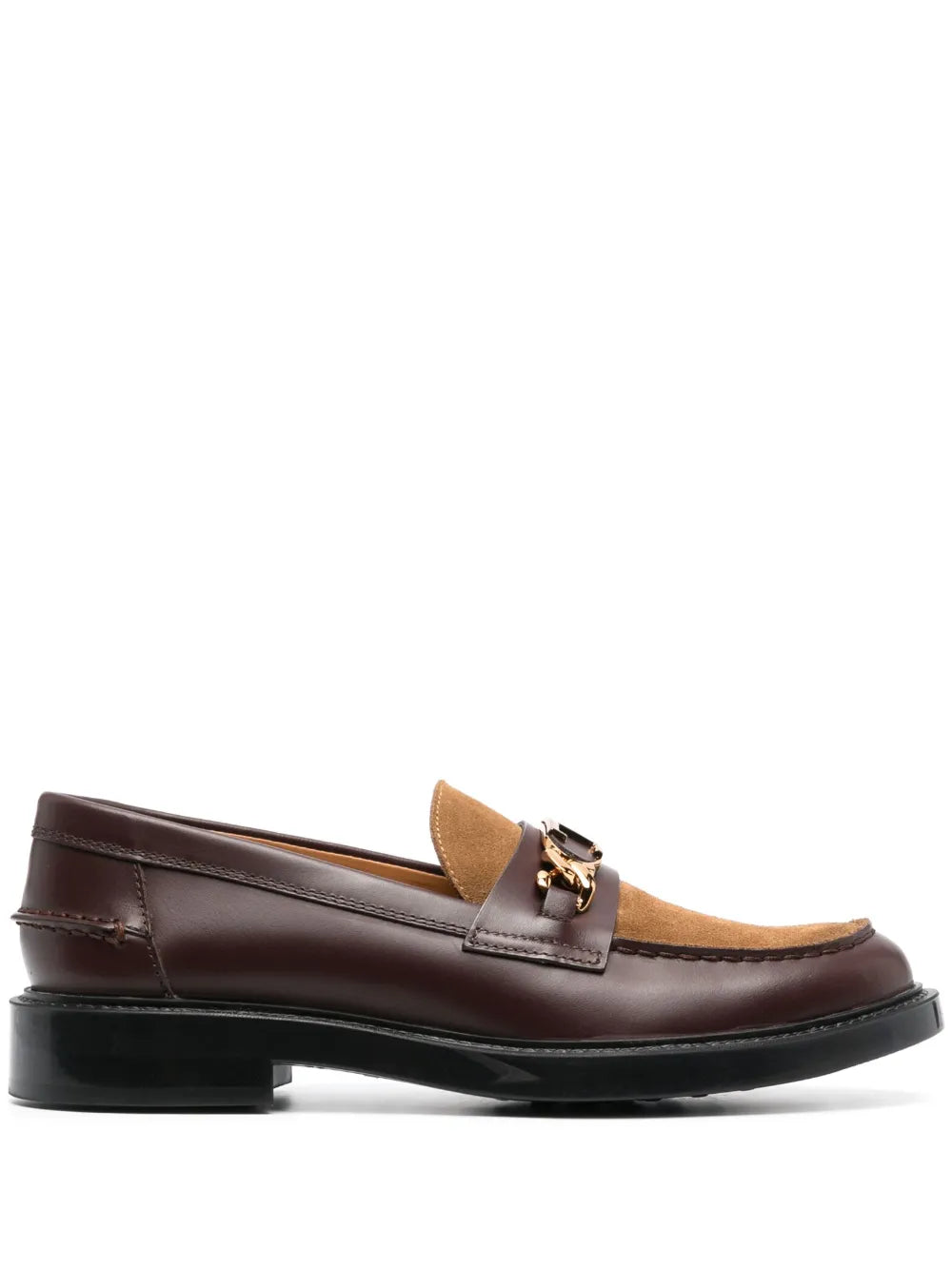 Tod's logo-plaque panelled loafers