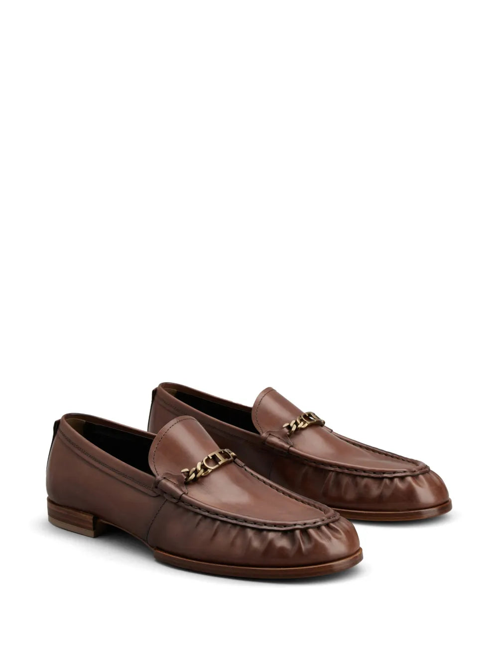 Tod's logo-plaque leather loafers
