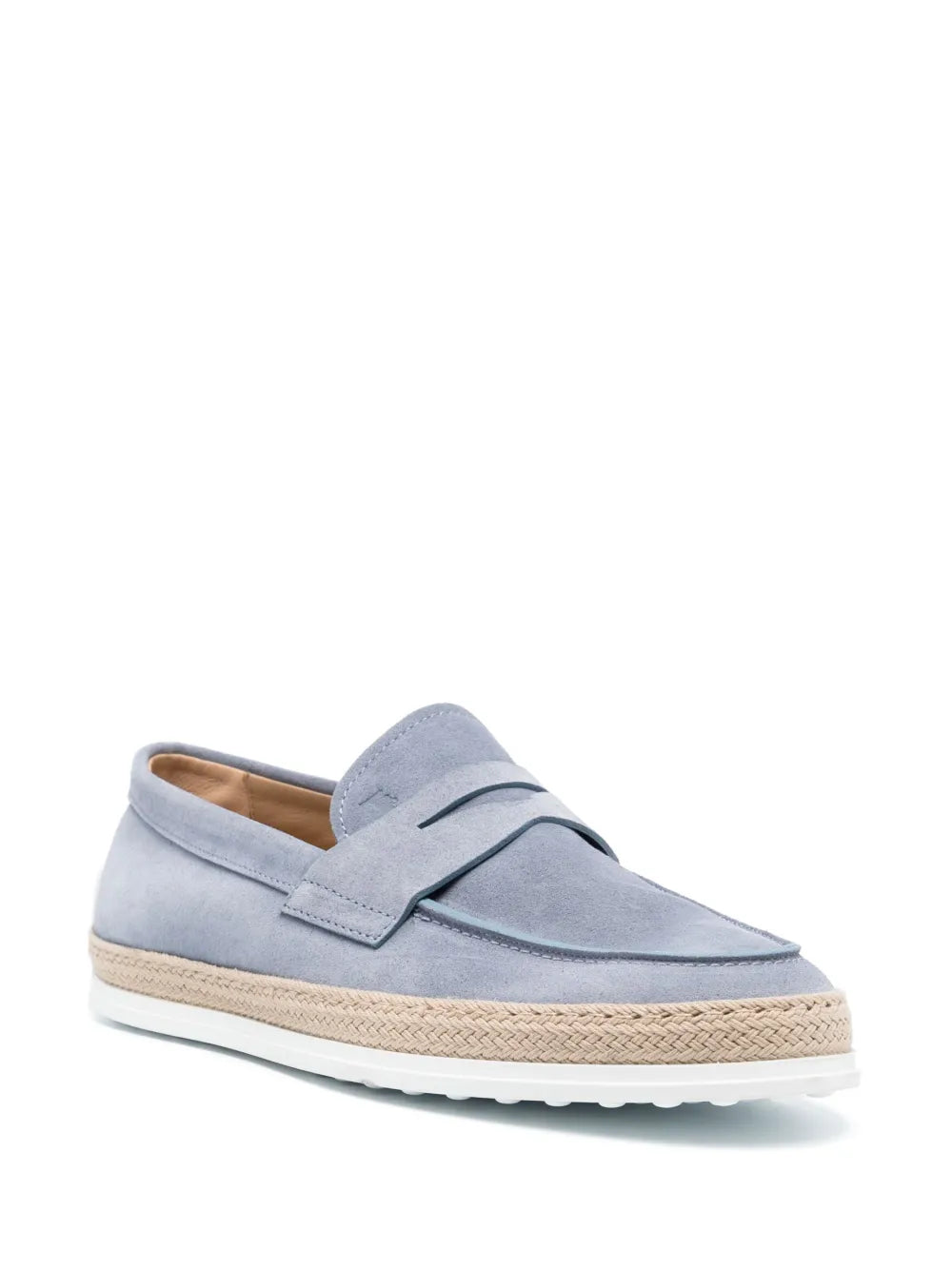 Tod's penny-slot suede loafers