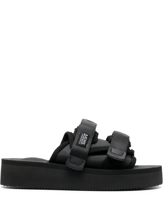 Suicoke logo-patch slip-on slides 