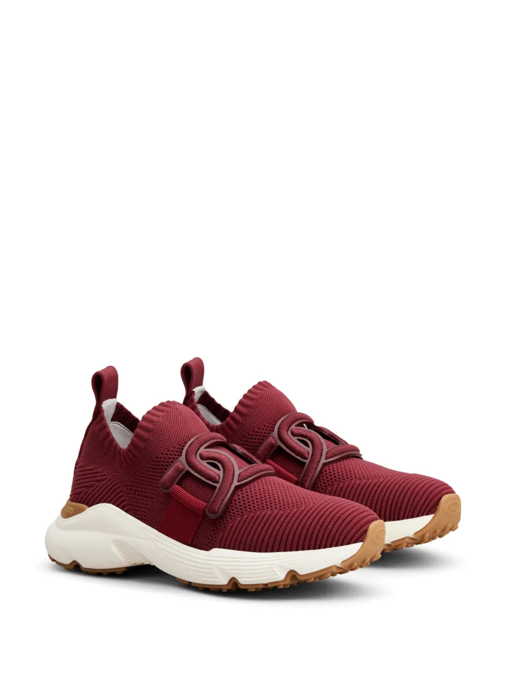 Tod's logo-strap almond-toe sneakers