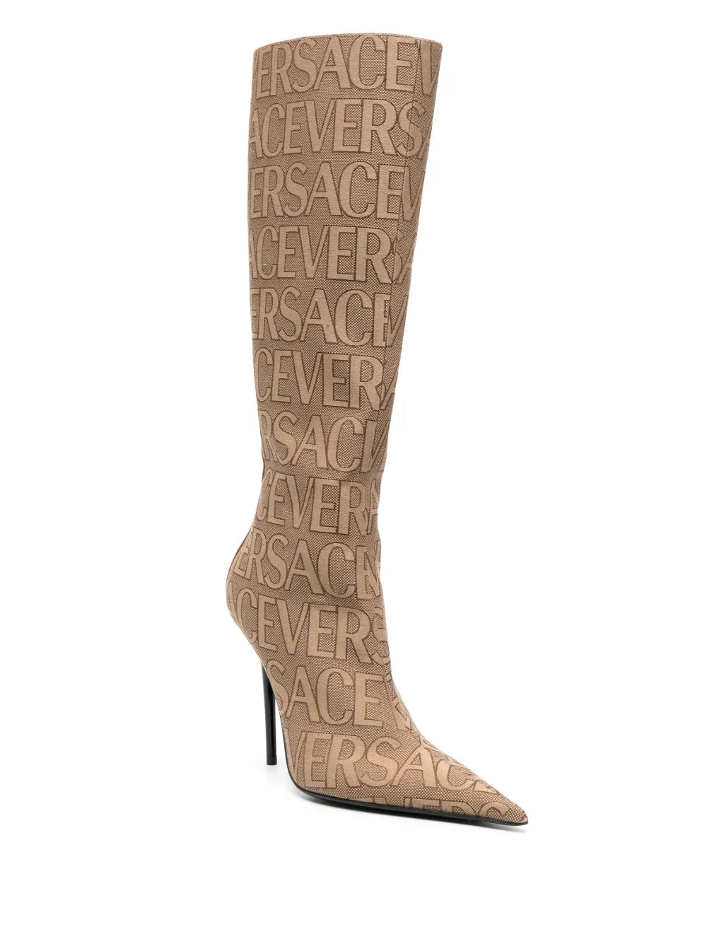 Versace Versace Allover knee-high boots